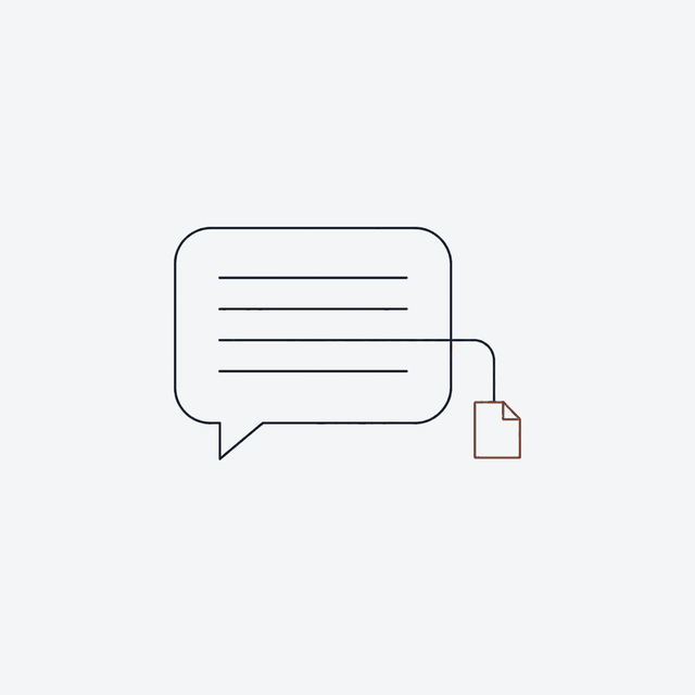 An answer in Slack with its source attached